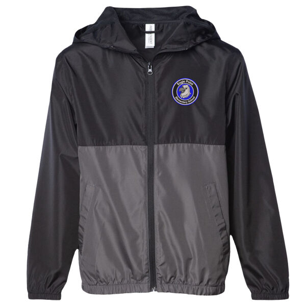 Independent Trading Co. - Youth Lightweight Windbreaker Zip Jacket - Embroidered Logo ** Add Name for $5! ** Thumbnail