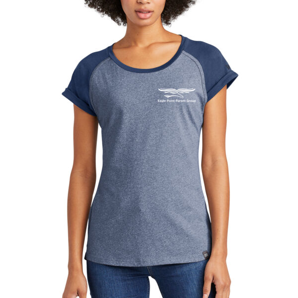 New Era® Ladies Heritage Blend Varsity Tee - Printed Logo ** Add Name for $5! ** Thumbnail