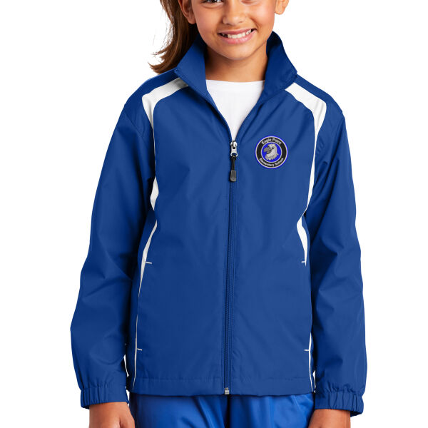 Sport-Tek Youth Colorblock Raglan Jacket - Embroidered Logo Thumbnail