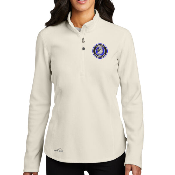 Eddie Bauer Ladies 1/2-Zip MicroFleece Jacket - Embroidered Logo Thumbnail