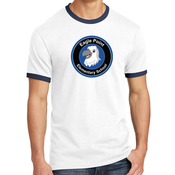 Port & Company Core Cotton Ringer Tee - Printed Logo Thumbnail