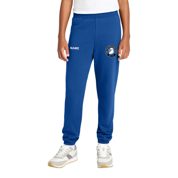 Port & Co™ Youth Core Fleece Sweatpant || EAGLE - Embroidered Logo **Add Name For $5** Thumbnail