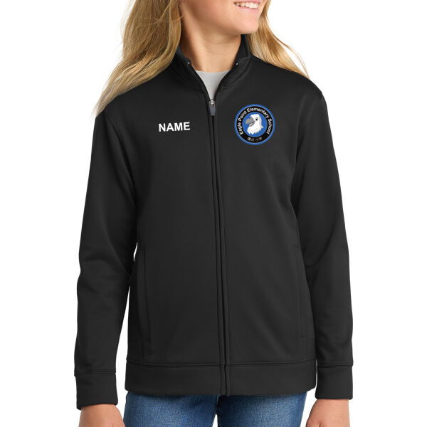 Sport-Tek® Youth Sport-Wick® Fleece Full-Zip Jacket || EAGLE - Embroidered Logo **Add Name For $5** Thumbnail