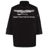 Ten Pearl Button Black Chef Coat Thumbnail