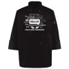 Ten Pearl Button Black Chef Coat Thumbnail